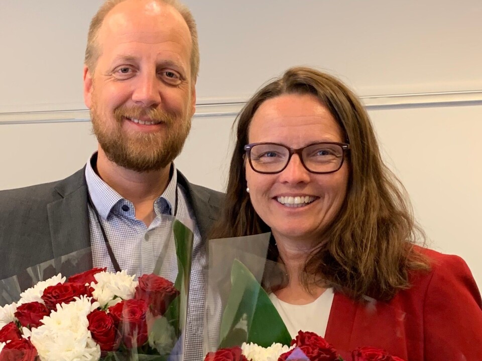Øyvind Engelstad og Kjersti Kvalheim Dunham ble takket av.