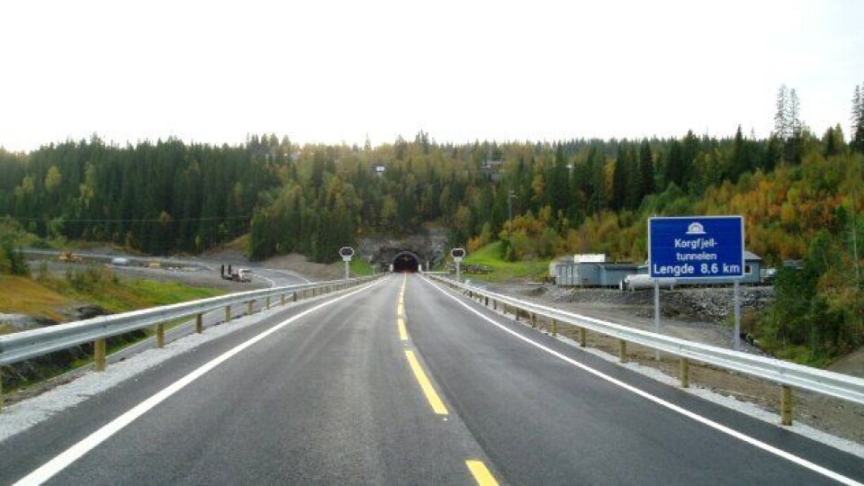 Korgfjelltunnelen foto SVV
