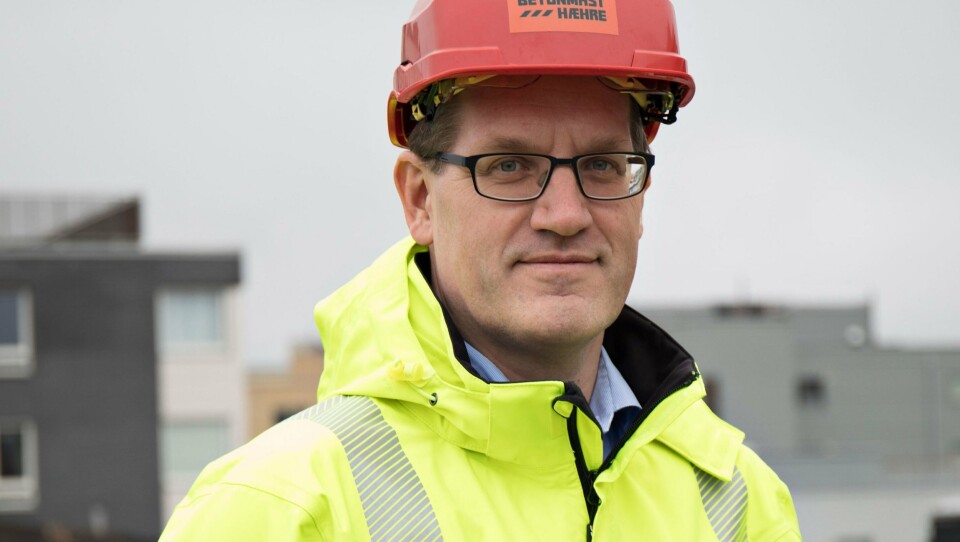 Konsernsjef Svein Hov Skjelle i BetonmastHæhre er skuffet over nederlaget i retten mot Statens vegvesen. Dette førte til en nedskrivning i regnskapet for første kvartal 2019 på 217 millioner kroner.