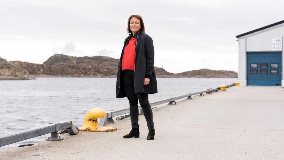 Adm. direktør Line Ellingsen og hennes tradisjonelle fiskeribedrift står i et nytt drama. (Foto: NHO)