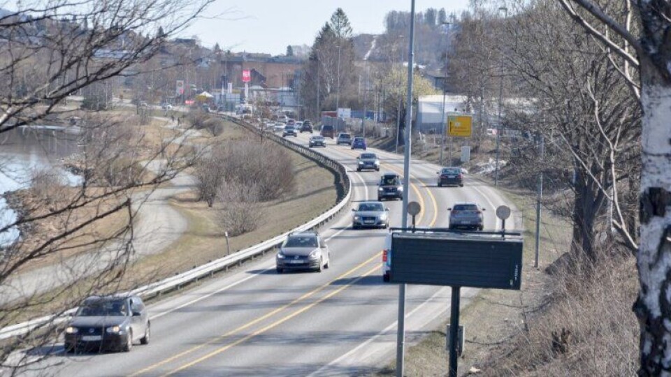 Midtdelerprosjektet starter ved avkjøringen til Mjøndalen.