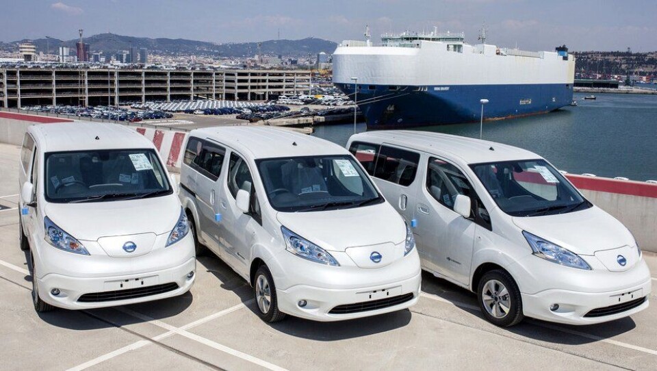 Nissan e-NV200 (bildet) er bygget med utgangspunkt i salgssuksessen Nissan Leaf.