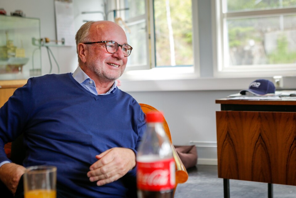 – HYGGELIG: Daglig leder i Ankerløkken Equipment AS, Ole Andreas Aaserud,liker å høre historien om den 'evigvarende' hammeren til Anders Johnsen. – HYGGELIG: Daglig leder i Ankerløkken Equipment AS, Ole Andreas Aaserud,liker å høre historien om den 'evigvarende' hammeren til Anders Johnsen.