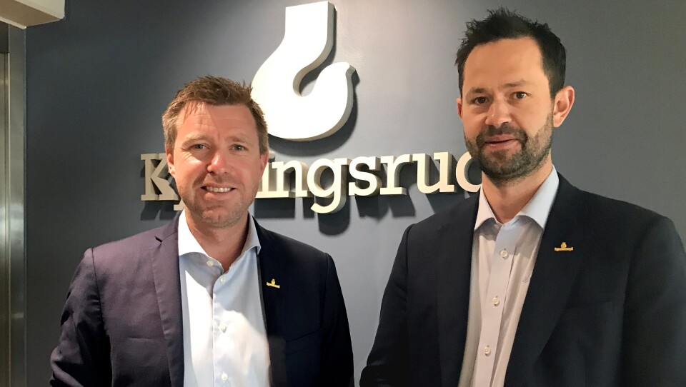 Konsernsjef og styreformann Pål Kynningsrud (t.v) og daglig leder Morten Heli-Hansen gleder seg over kjøpet av WBM Hyrkraner.