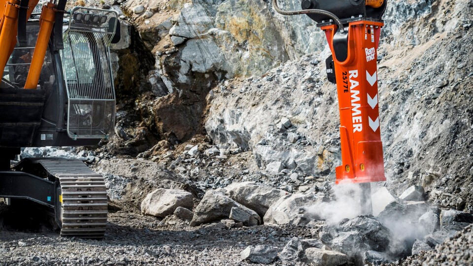 Rammers nye serie hydrauliske slaghammere har mange forbedringer.