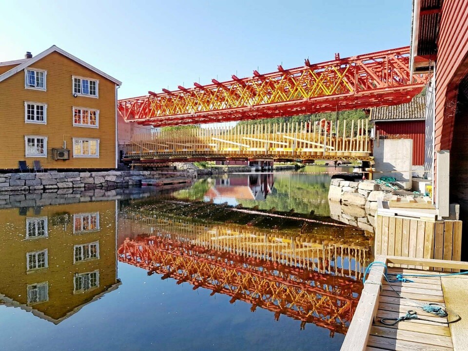 Eiqon Anlegg har blant bygget ny bru på idylliske Feda i Kvinesdal kommune.