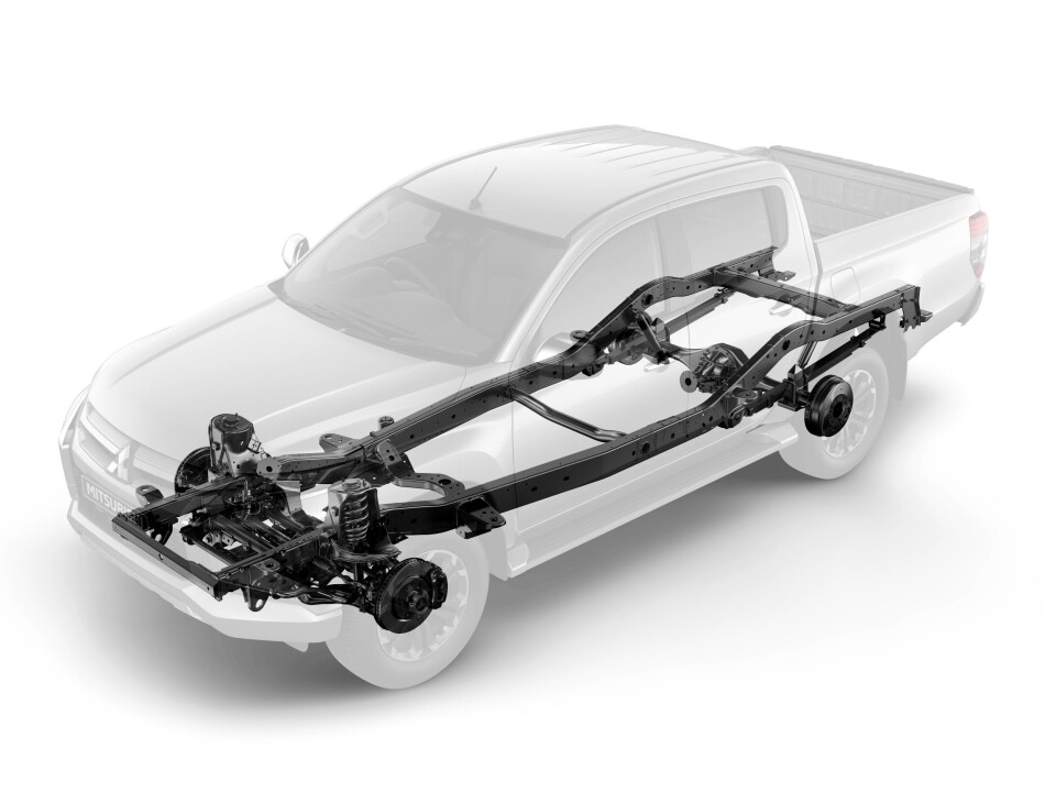 Mitsubishi L200 4WD-system med to låsbare differensialer – Super Select 4WD-II (SS4-II).