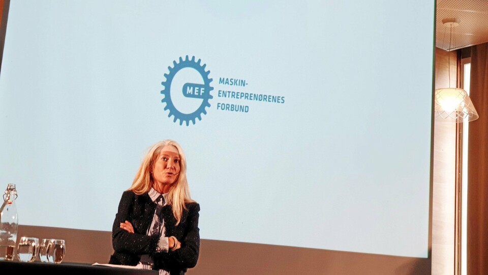 KLAR OPPFORDRING: MEF og adm. direktør Julie Brodtkorb ber kommunene om å satse på vedlikehold av infrastruktur. Budskapet kom frem under Arendalsuka 2019.
