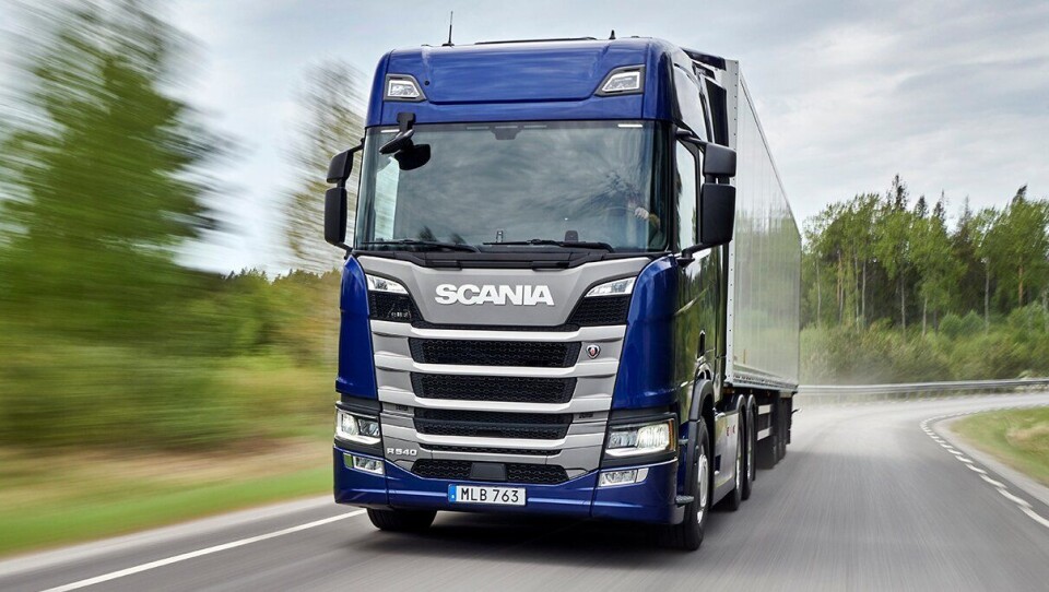 Nyhet: Scania R 540. Her som 6x2 Highline.
