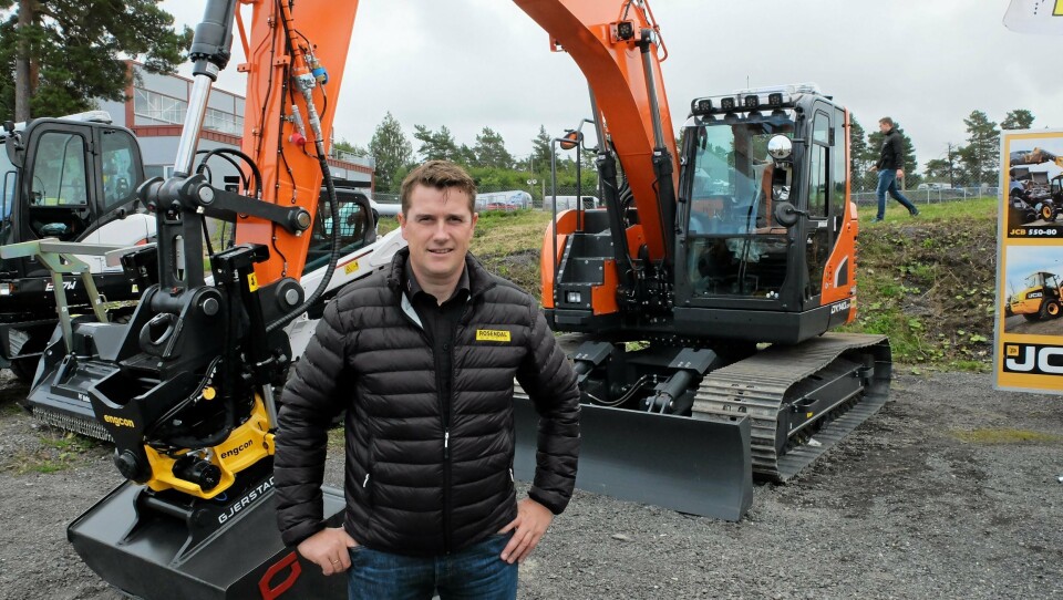 NY SJEF: Tor Anders Høgaas begynner som daglig leder I Rosendal Maskin senest 1. desember 2019. Han har tidligere jobbet i firmaet, blant annet da dette bildet ble tatt på Våler i Østfold i august 2016.