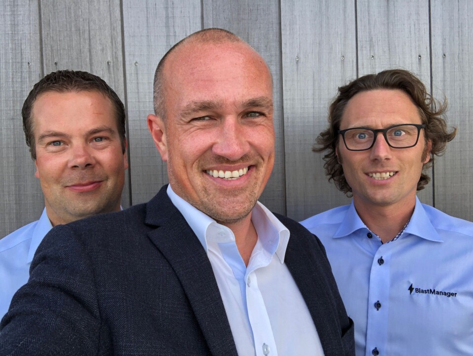 BlastManager-teamet er godt fornøyde med å ha blitt kjøpt opp av Infobric. Fra venstre: Jarle Reger, Martin Ryde og Tomas Skøie.