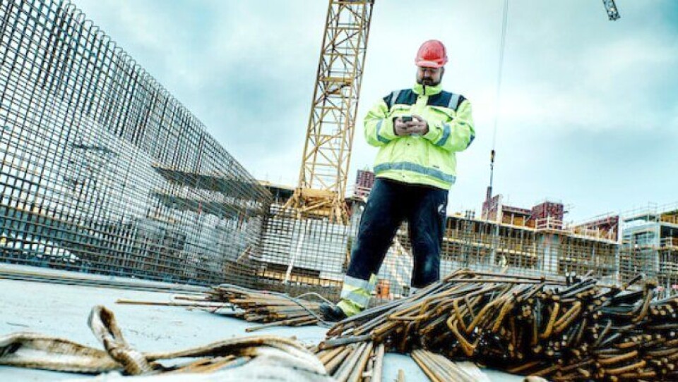 Abax Worker i bruk på byggeplassen.
