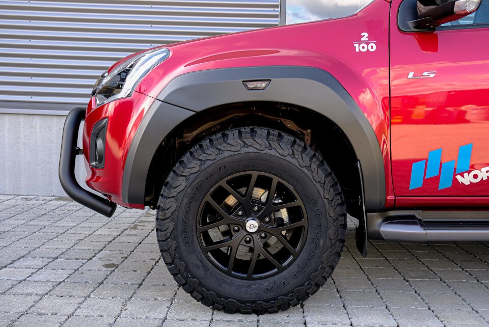 MADE IN NORWAY: Spesialdesignede skjermbreddere, utviklet og produsert av Arctic Trucks i Drammen, er standard på NORTH33. MADE IN NORWAY: Spesialdesignede skjermbreddere, utviklet og produsert av Arctic Trucks i Drammen, er standard på NORTH33.