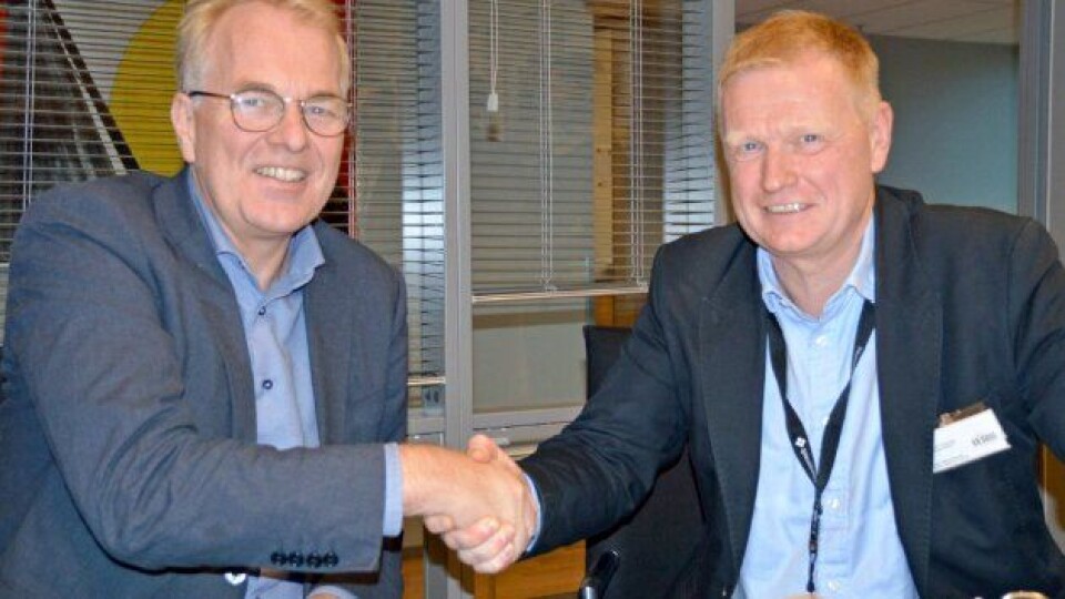 Konstituert vegdirektør Bjørne Grimsrud (t.v.) og Ola Greiff Johnsen (Norconsult).