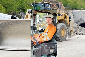 Eskil kjører 65-tonns tunnellaster med én hånd