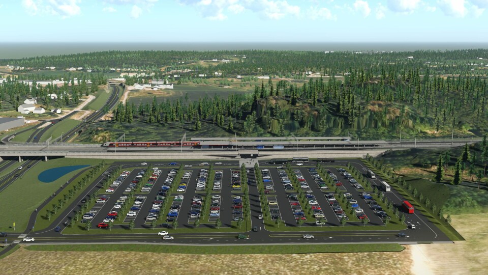 Joint venture Salini Impregilo S.p.A og Impresa Pizzarotti & C. S.p.A fra Italia skal blant annet bygge to bruer, tre tunneler på til sammen 5.3 km og ny Skoppum stasjon ca 1,3 km sørvest for dagens Skoppum stasjon for byggherre Bane Nor.