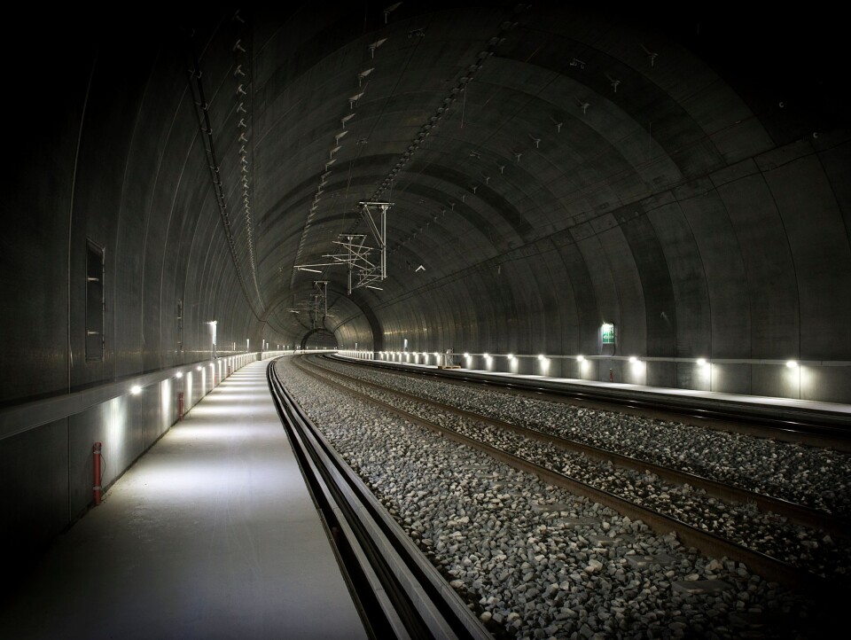 Foto av tunnel på Vestfoldbanen.