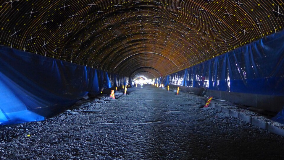 Illustrasjonsbilde av tunnelrehabilitering.