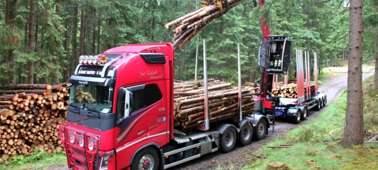Skal prøve tømmervogntog på 74 tonn i Norge