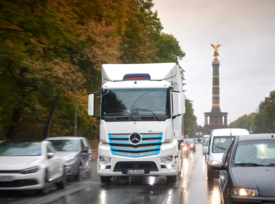 Mercedes-Benz eActros testes for tiden hos kunder i Tyskland og Sveits.
