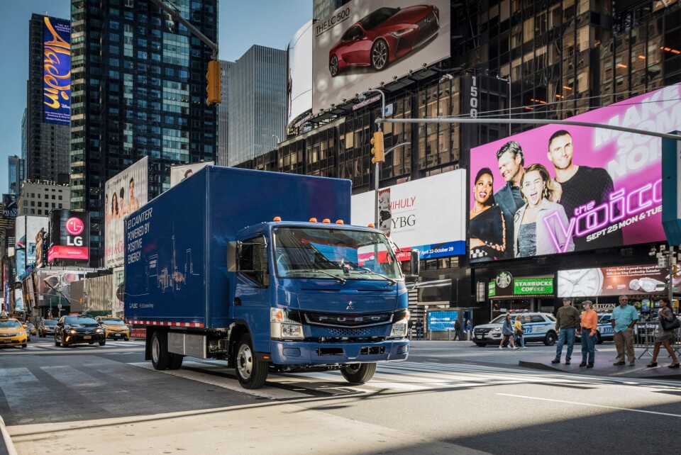 Elektrifiseringen av lastebilene har topp prioritet for Daimler. I 2017 ble FUSO eCanter lansert.