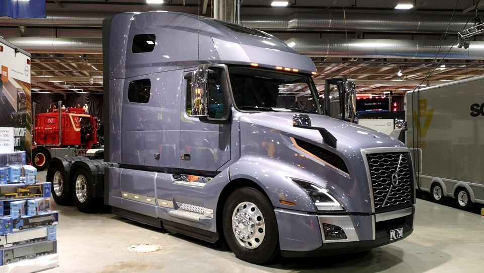Denne Volvo VNL 760 Xceed-en var ett av blikkfangene på Volvo Norges område på Oslo Motor Show 25.-27. oktober.