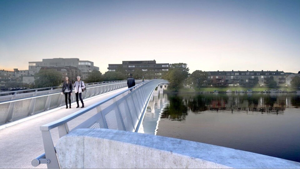 For Kristiansand kommune skal Consto bygge ny gang- og sykkelbru over Otra.