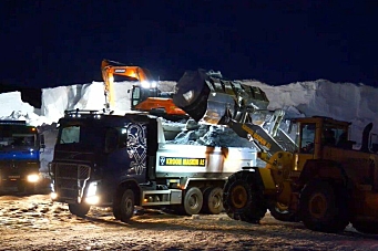 La ut 31.500 m³ snø i løyper - gjort på 3 dager