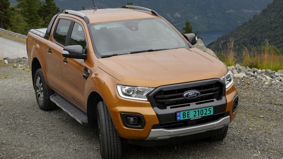 FACELIFT: Det mest iøynefallende etter at Ford gjorde en facelift av Ranger er en front som ikke er så markert.