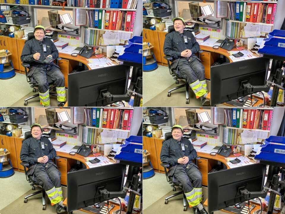 TOR: Tor Arne Hammer, bedre kjent som «´n Tor» selger anleggsmaskiner og deler i et rasende tempo. Latteren sitter løst, men han vil helst ikke ha på seg at han bruker regnemaskin. TOR: Tor Arne Hammer, bedre kjent som «´n Tor» selger anleggsmaskiner og deler i et rasende tempo. Latteren sitter løst, men han vil helst ikke ha på seg at han bruker regnemaskin.