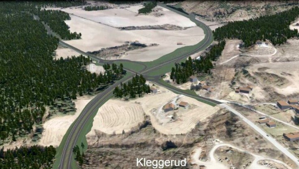På ny E16 mellom Åsbygda og Olum, skal det blant annet prosjekteres og bygges nytt kryss mellom E16 og fylkesvei 241 ved Kleggerud.