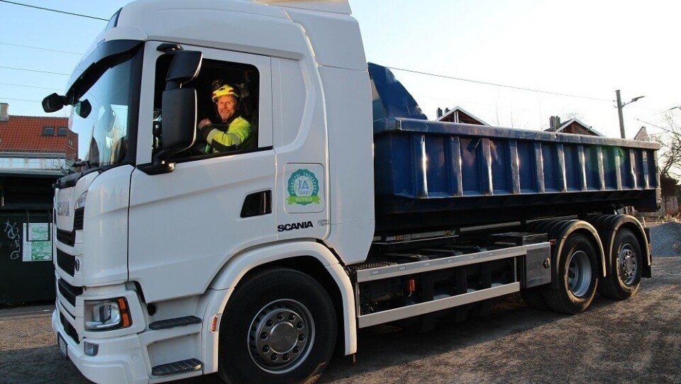 Anders Nordhagen er en av dem som har fått prøve lastebilen de to ukene den var hos NCC.