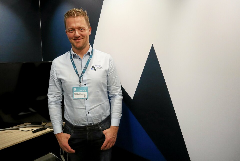 DAGLIG LEDER: Kjell Vidar Hamre i Agder Tunnelservice AS vil forberede for produksjon i Flekkefjord.
