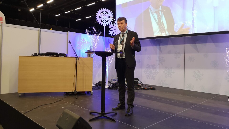 Styreleder i MEF, Arnstein Repstad, åpnet Arctic Entrepreneur 2020 tirsdag 21. januar i The Qube som ligger like vest for vestre rullebane på Gardermoen.