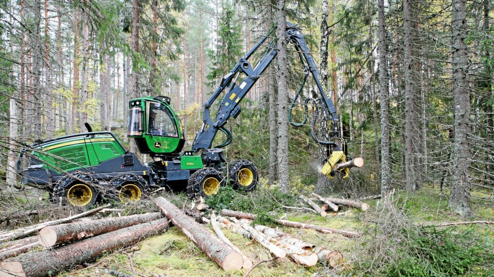 Illustrasjonsbilde: John Deere 1170G 8WD i arbeid for Entreprenørfirmaet Best på skog AS som har hovedkontor i Agder.