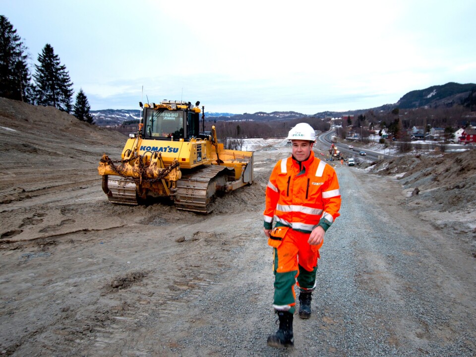 Peab er den første i Norge til å ta i bruk Powel Constructions nye maskinstyringsløsning.