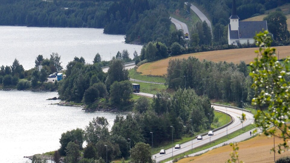 Dagens E6 nær Vingrom langs strekningen.