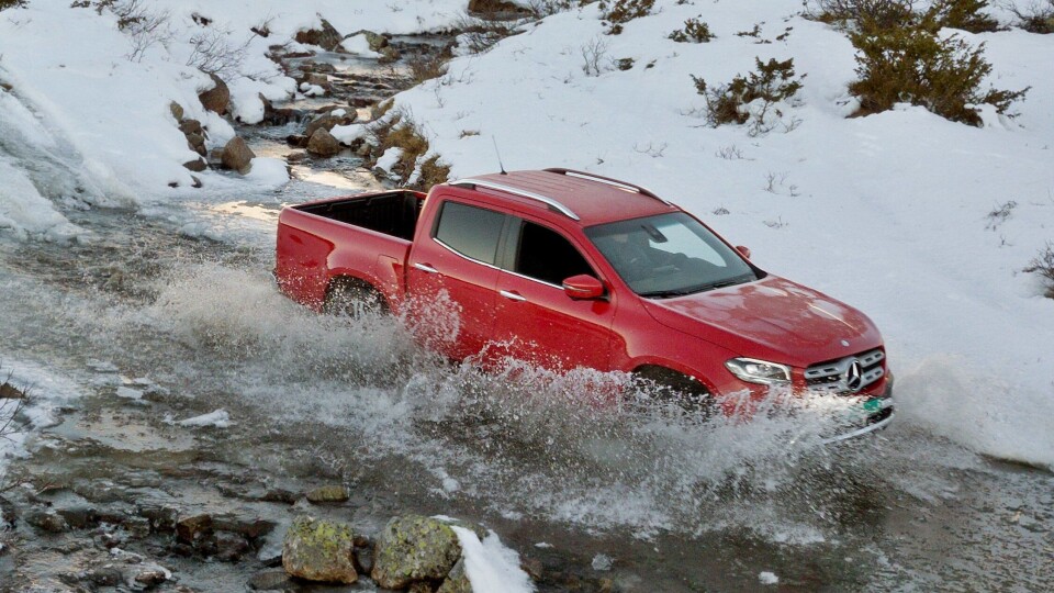 Norsk presse lansering av Mercedes-Benz X-klasse var i Hemsedal.