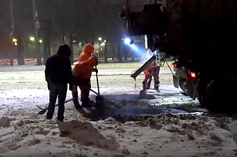 I Russland er asfaltering helårsarbeid