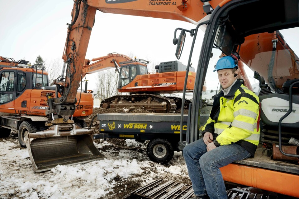 STORFORNØYD: Espen Gausen i Lier Graving og Transport AS er full av lovord om kundeforholdet til Rosendal Maskin AS. STORFORNØYD: Espen Gausen i Lier Graving og Transport AS er full av lovord om kundeforholdet til Rosendal Maskin AS.