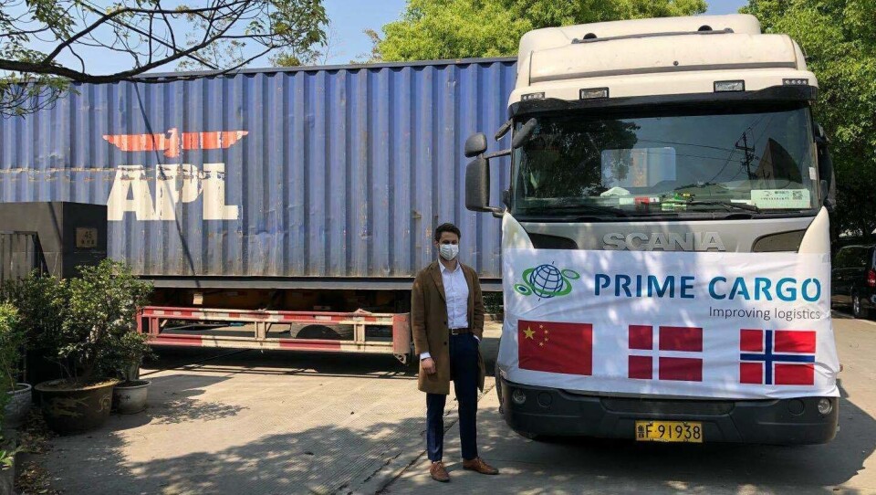 Wilhelm Georg Blomdal jobber for Prime Cargo i Kina, og har fått i stand transporten.