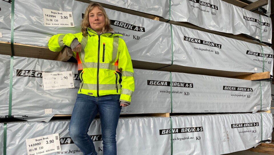 BEDRE KONTROLL: Tømmersjef Monica Hagenborg Bakken sier at My.Cat.Com hjelper Begna Bruk å få full utnyttelse av maskinene og bedre kontroll. BEDRE KONTROLL: Tømmersjef Monica Hagenborg Bakken sier at My.Cat.Com hjelper Begna Bruk å få full utnyttelse av maskinene og bedre kontroll.
