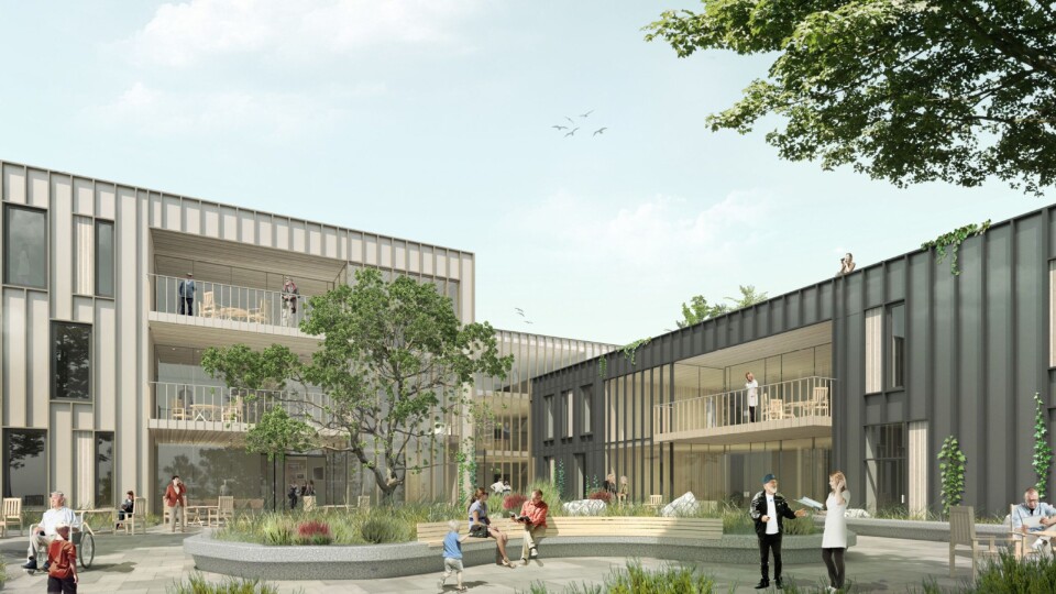 Illustrasjon av Åsane sykehjem.