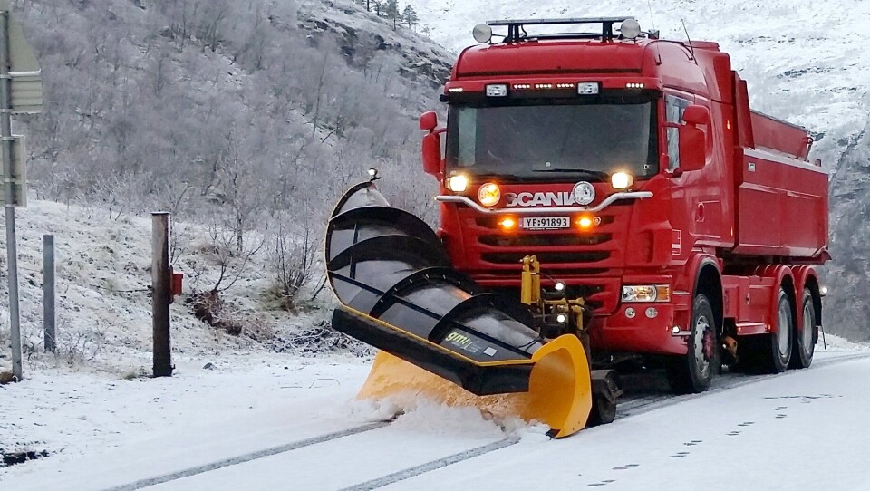 Illustrasjonsbilde, veivedlikehold vinter.