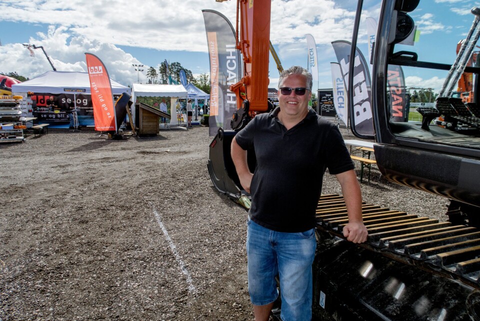 MESSEANSVARLIG: Ingvar Ludvigsen, her fra Anleggsmessa Sør i 2017 i Kristiansand.
