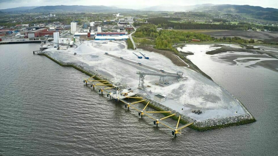 Midt-Norges største industri- og utskipningshavn har firedoblet kapasiteten for utskipning fra én til fire millioner tonn årlig.