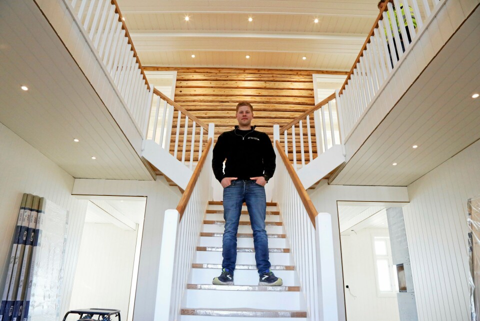 RÅTT: Huset som Lars Kristian Olberg setter i stand er rundt 150 år gammelt og blir litt av et hus!