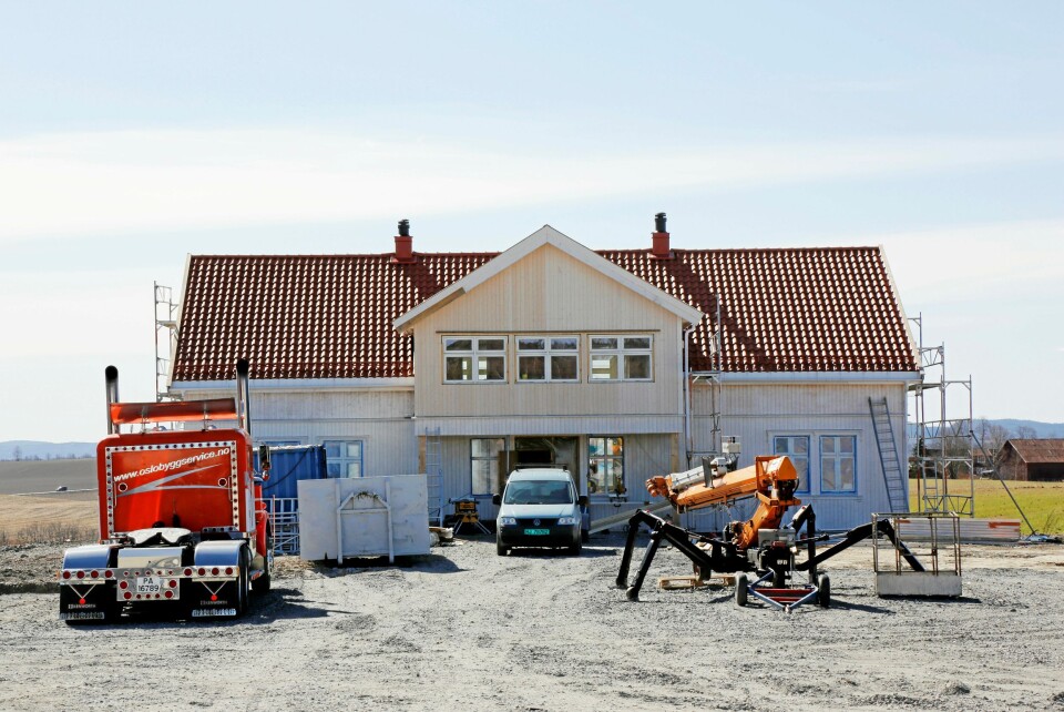 GÅRD: Huset som pusses opp er barndomshjemmet til mamma Anne Gunn og ligger på Kløfta.