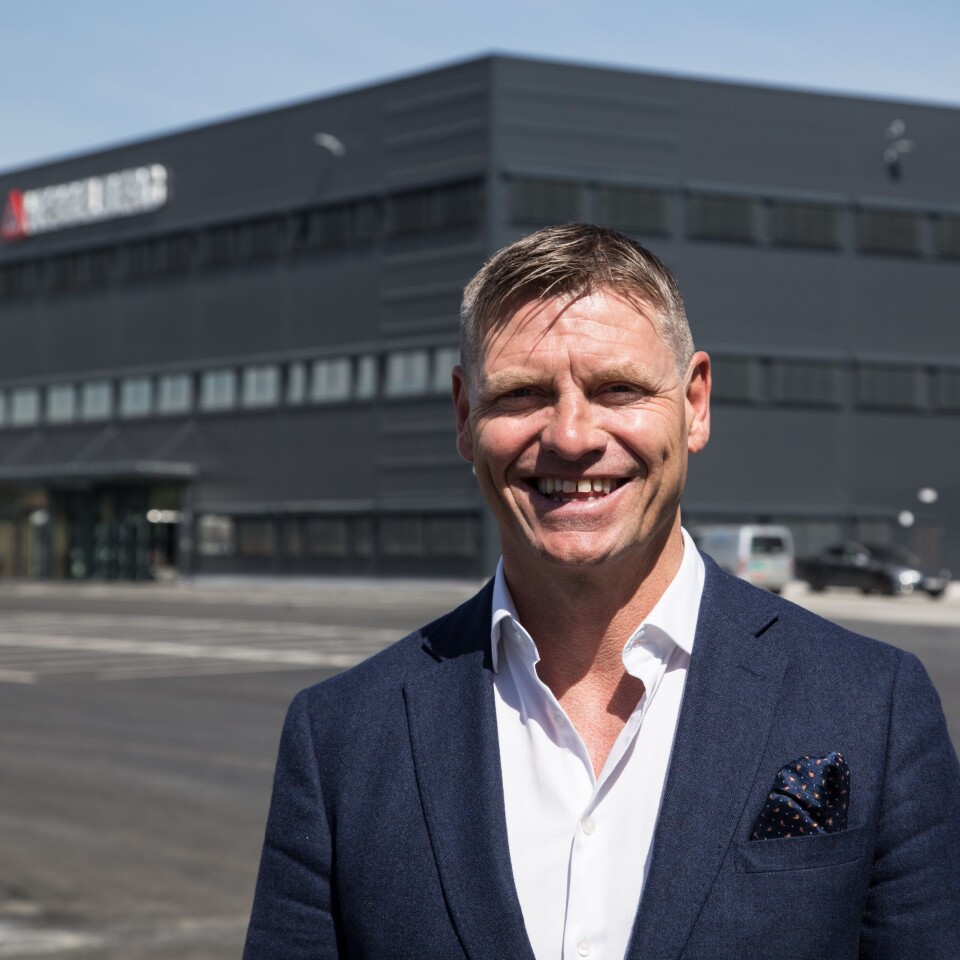 Dag Klem i Bulk Infrastructure er strålende fornøyd over å kunne overlevere ett fiks ferdig bygg til Hesselberg.