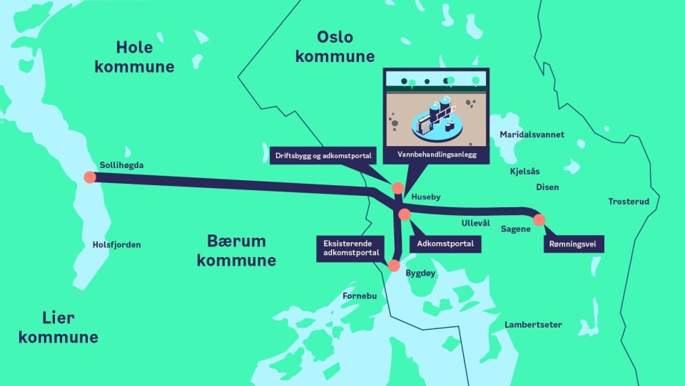 Det skal bores ca. 19 km tunnel med TBM-er som har diameter 5,2 meter.